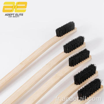 Brosse de nettoyage de la poignée de bambou de 40 cm de long